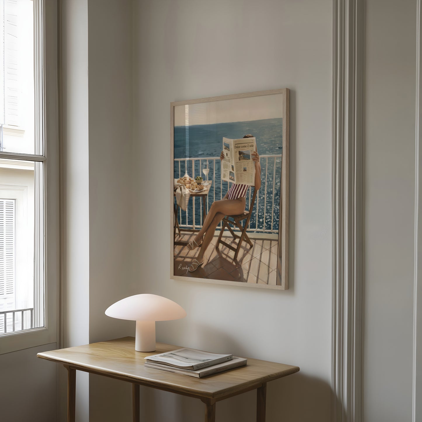 Coastal Balcony Art Print