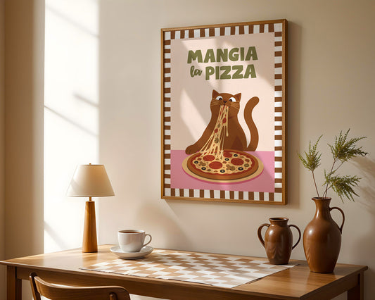 Mangia La Pizza Print