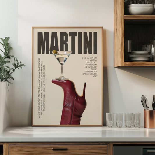 Martini Cocktail Poster