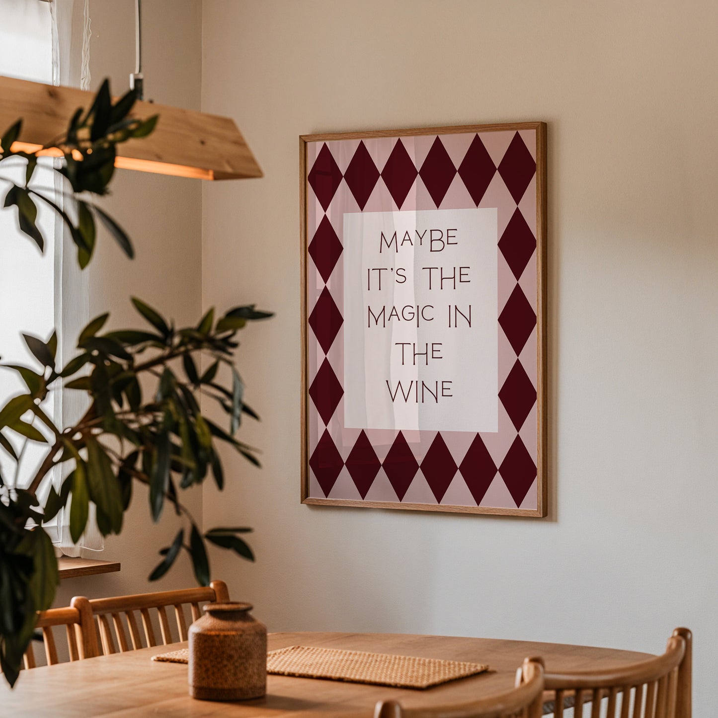 Magic In The Wine Print