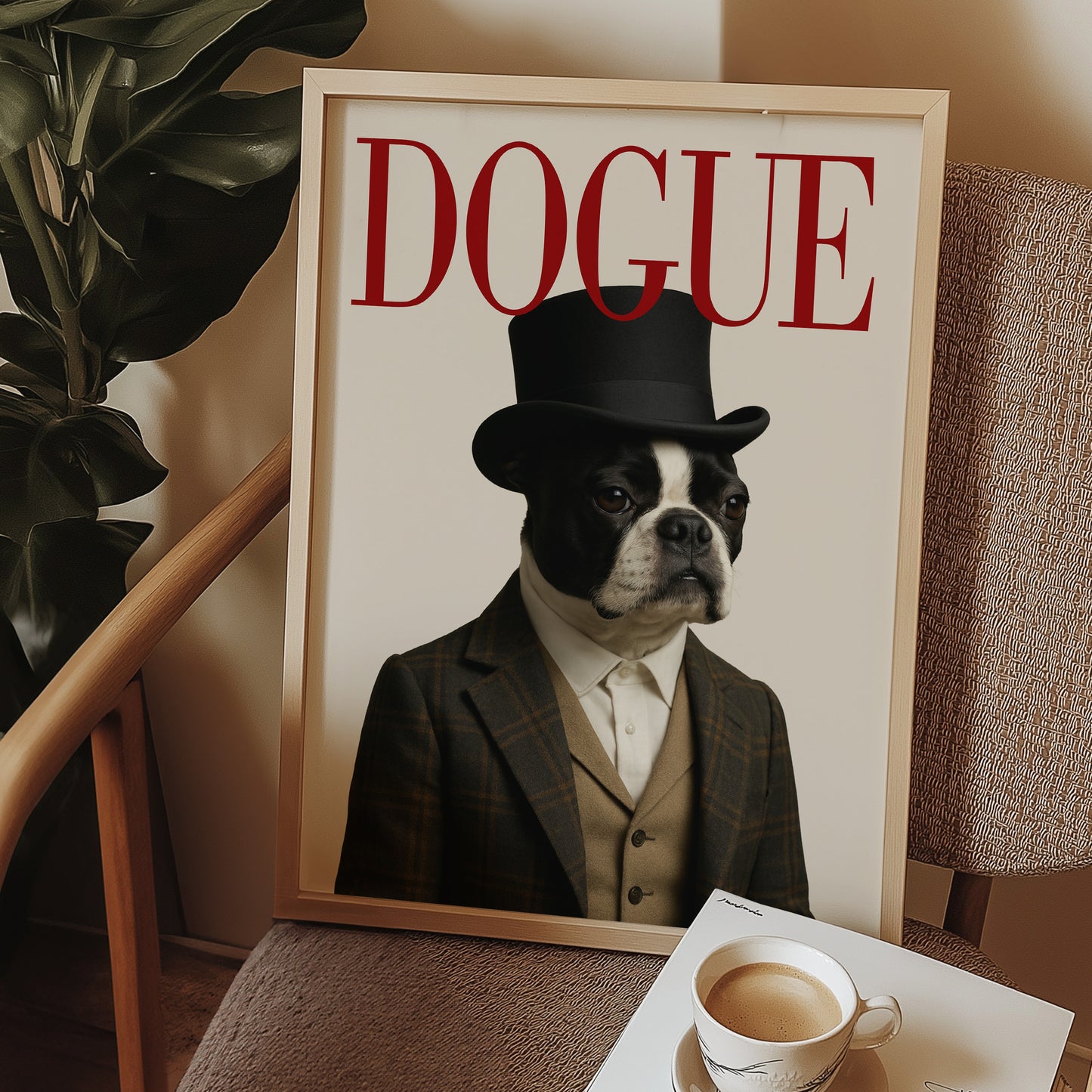 DOGUE Boston Terrier Wall Art image 1