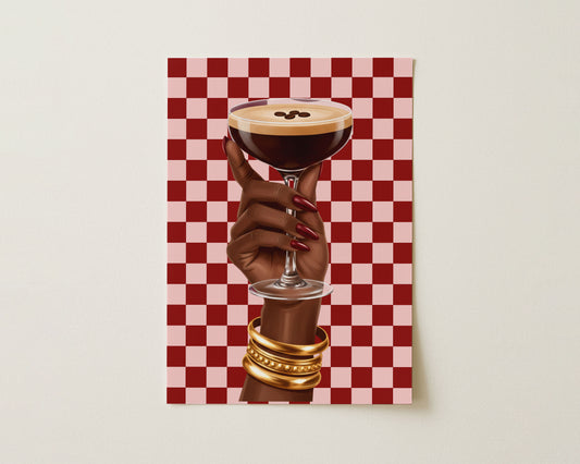 Espresso Martini Checkerboard Print image 0