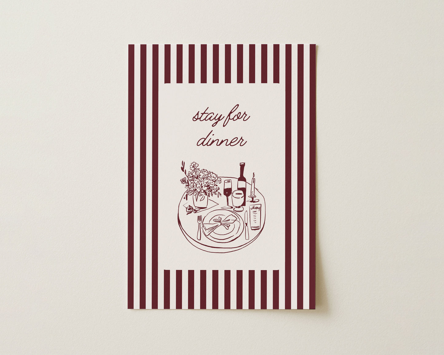 Stay For Dinner Print image 0