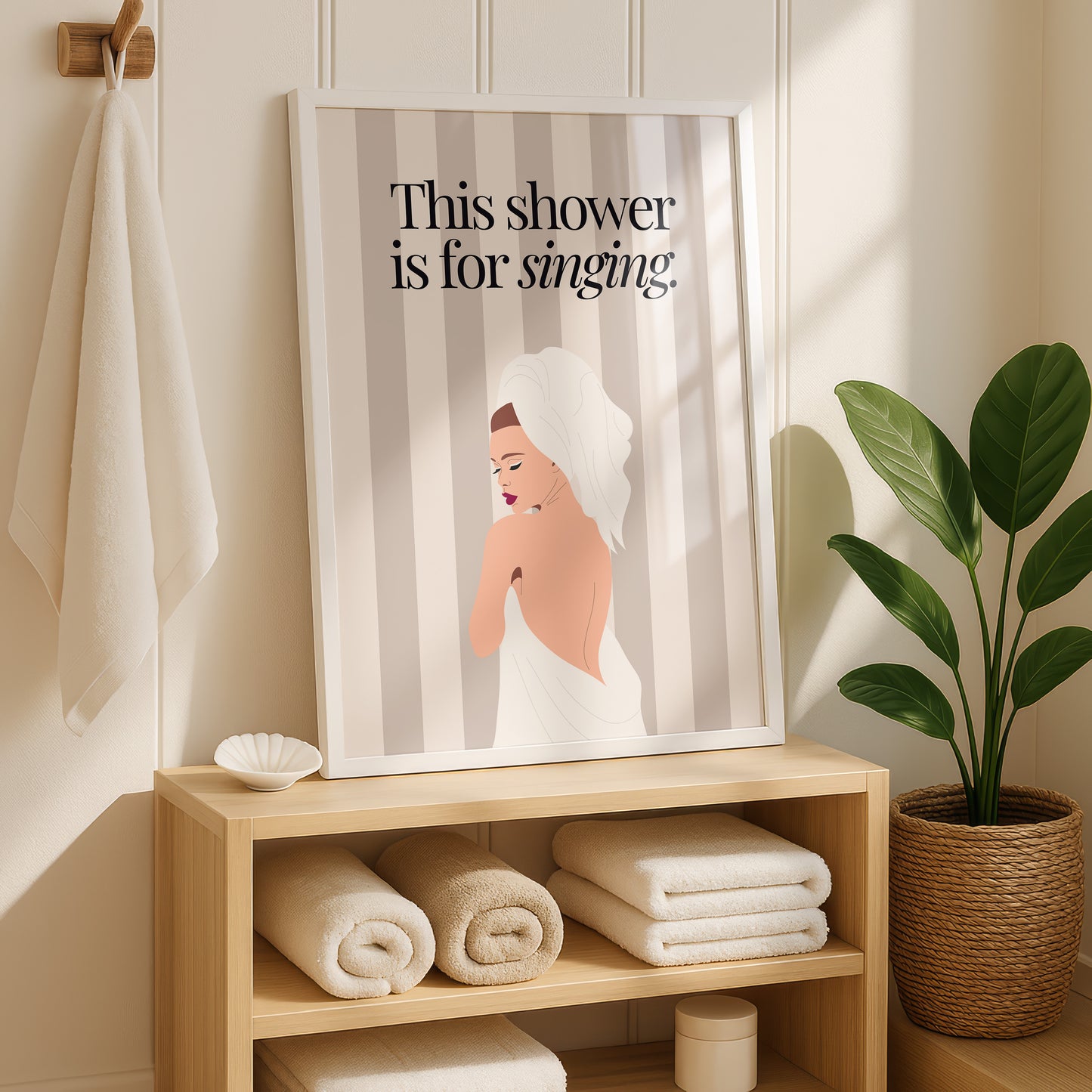 Singing in the Shower Bathroom Print image 4