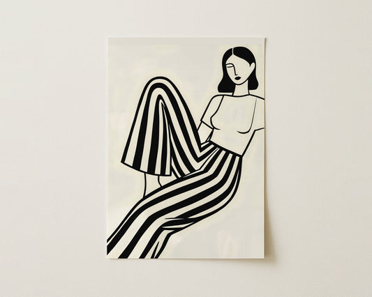 The Woman in Stripes image 0