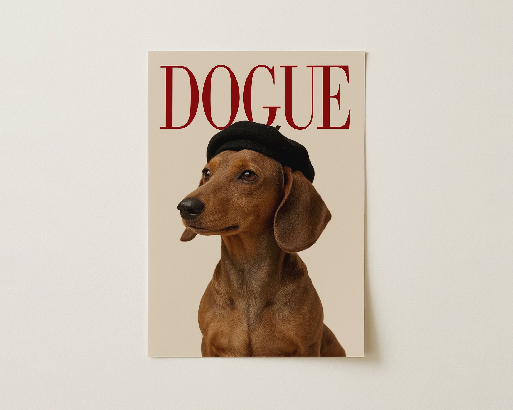 DOGUE Dachshund Wall Art image 0