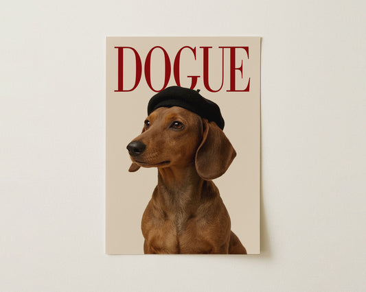 DOGUE Dachshund Wall Art image 0