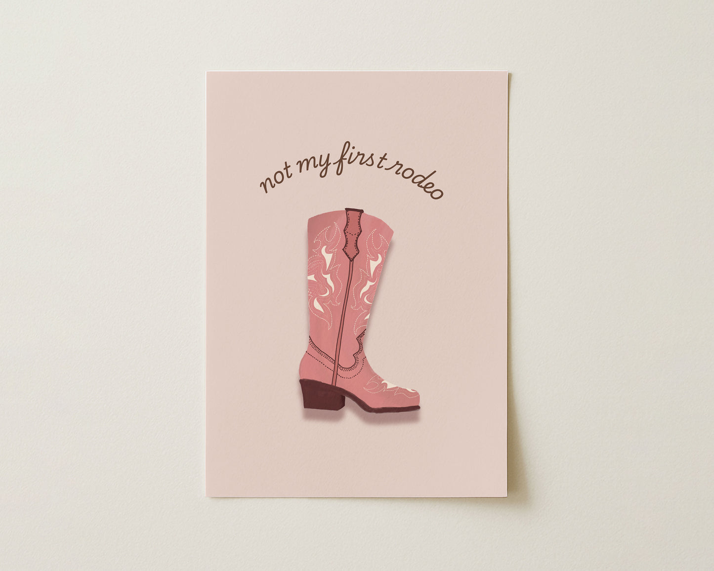 "Not My First Rodeo" Western Print image 0