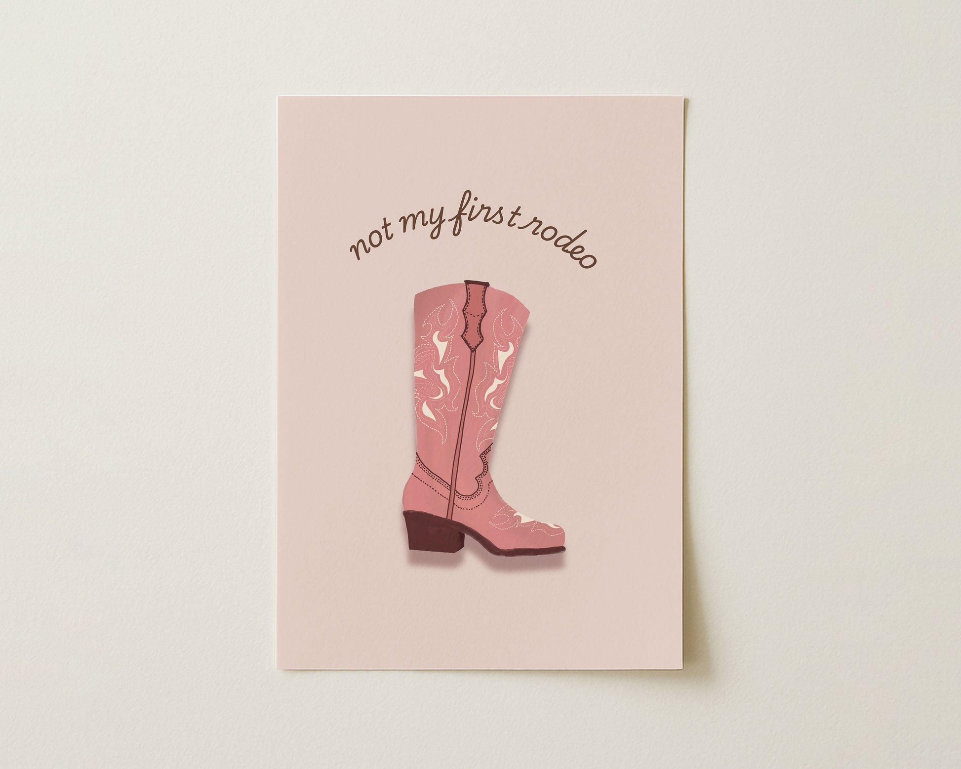 "Not My First Rodeo" Western Print image 0
