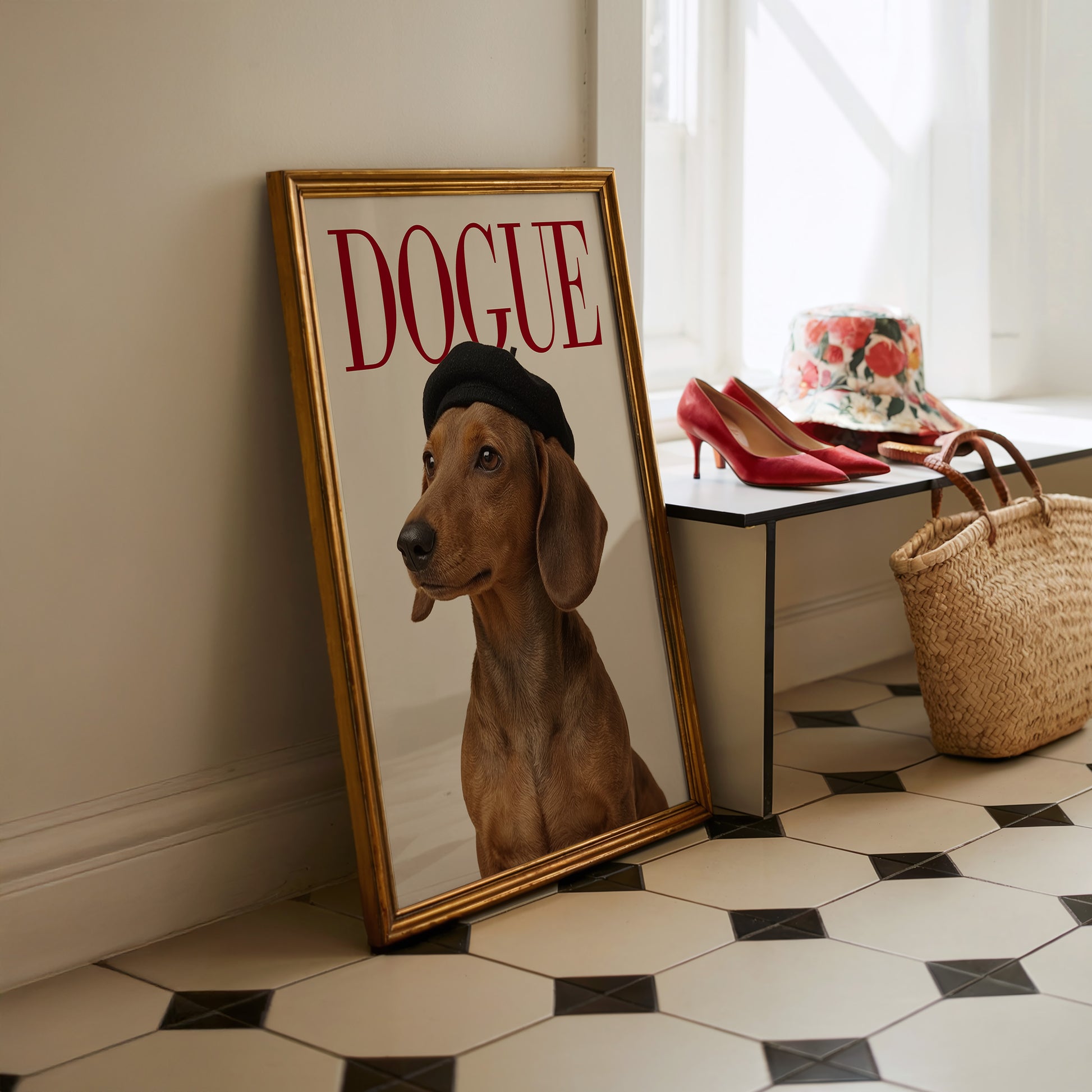 DOGUE Dachshund Wall Art image 1