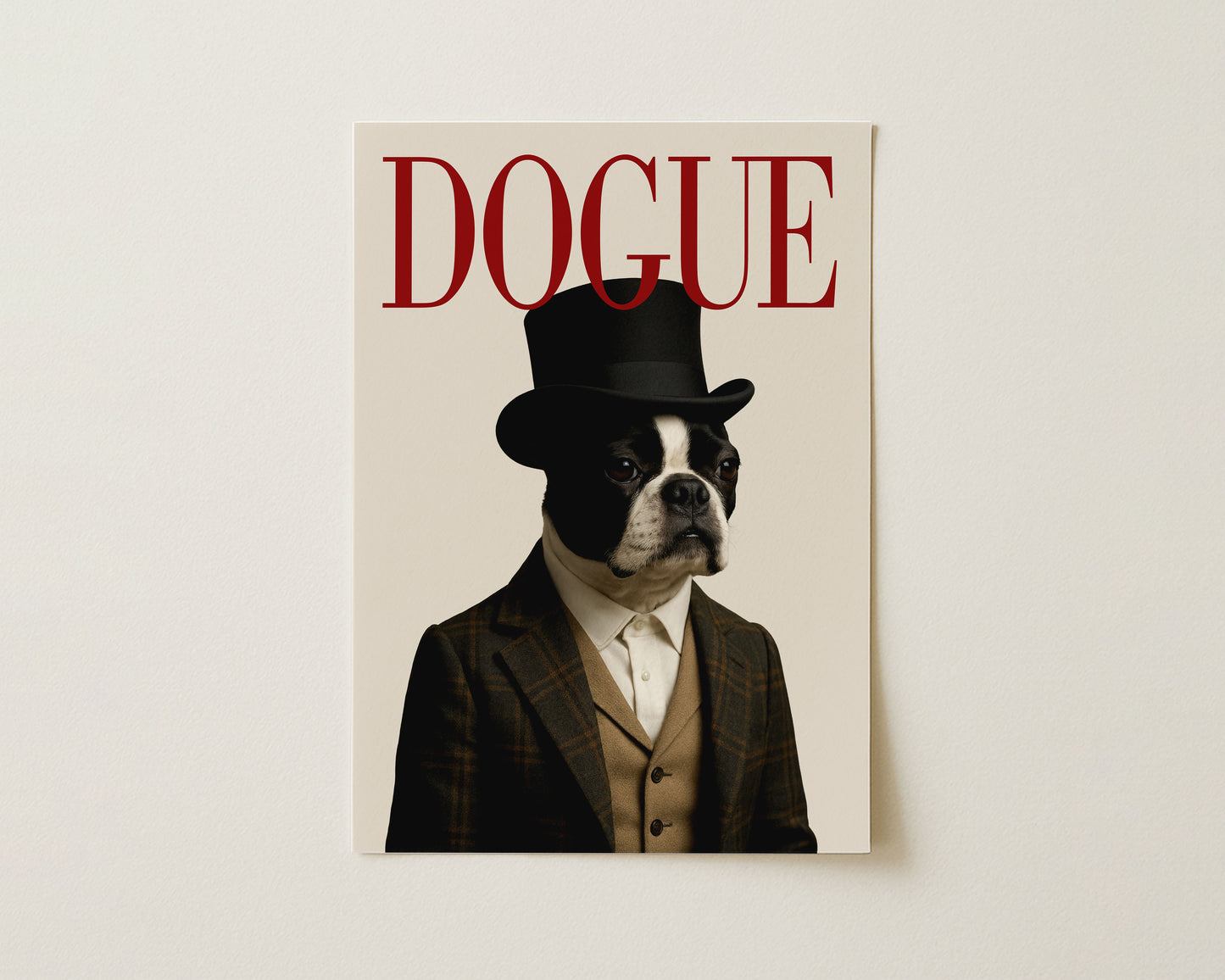 DOGUE Boston Terrier Wall Art image 0