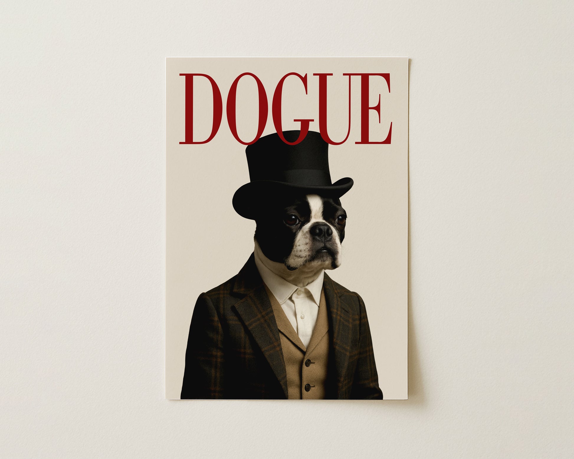 DOGUE Boston Terrier Wall Art image 0