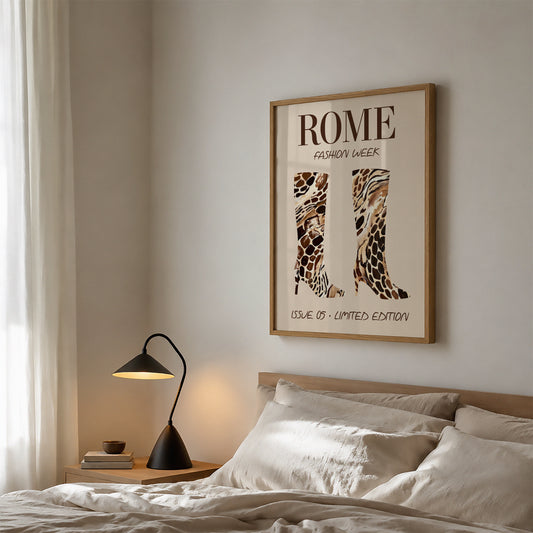 ROME Fashion Week Boots Print