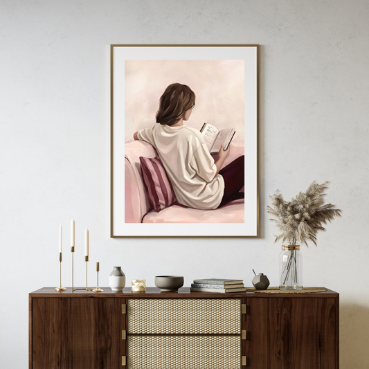 Woman Reading Print