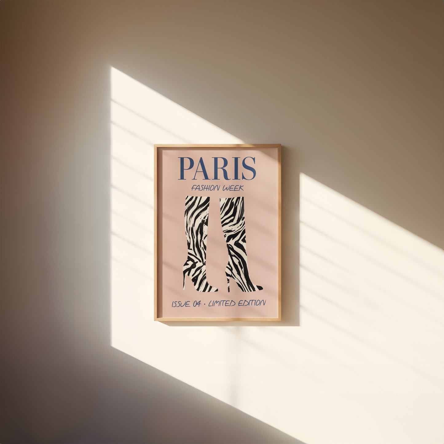 PARIS Fashion Week Zebra Boots Print