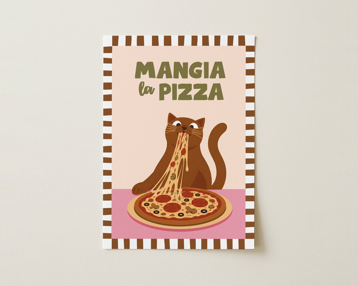 Mangia La Pizza Print
