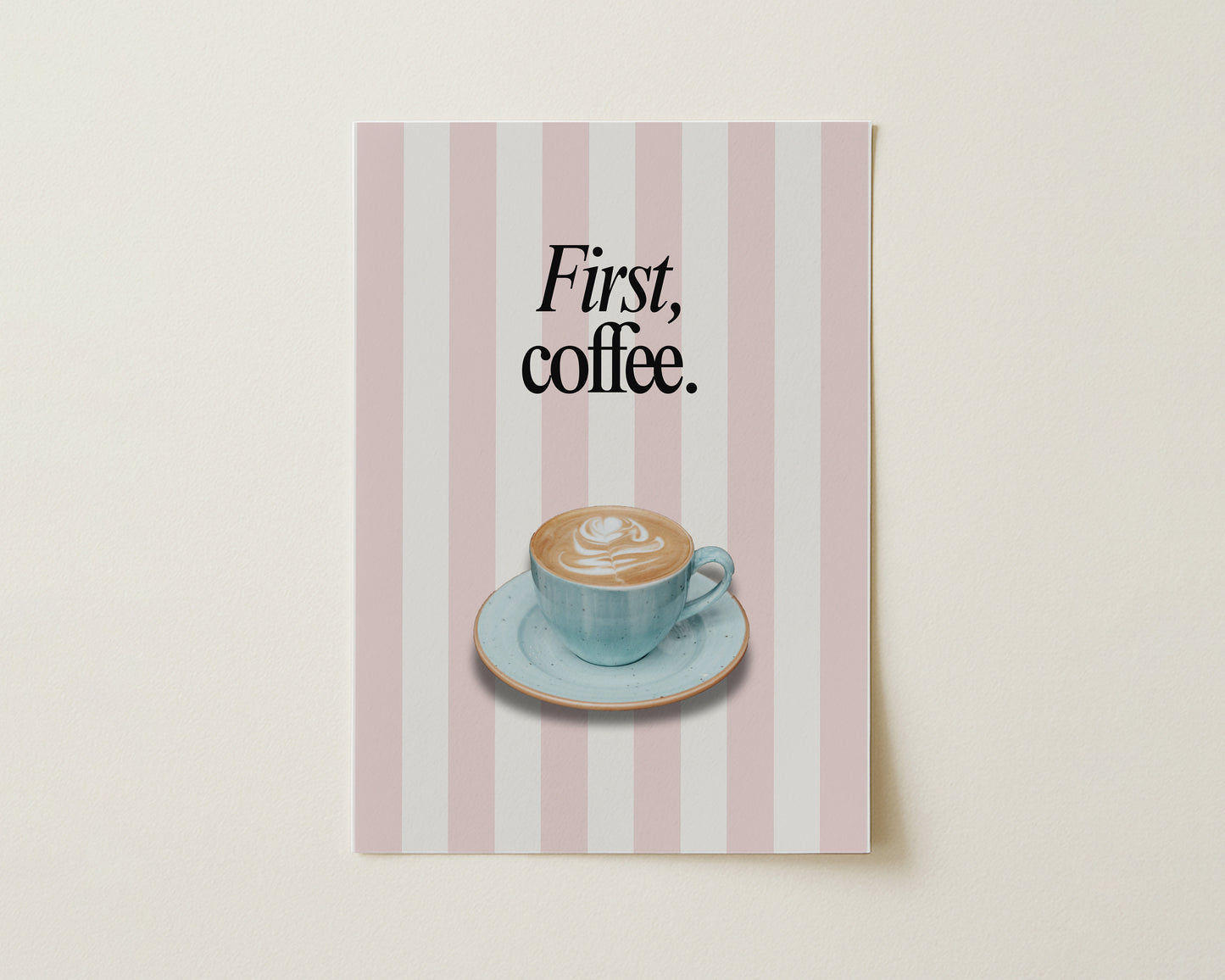 Zuerst, Kaffee Drucken