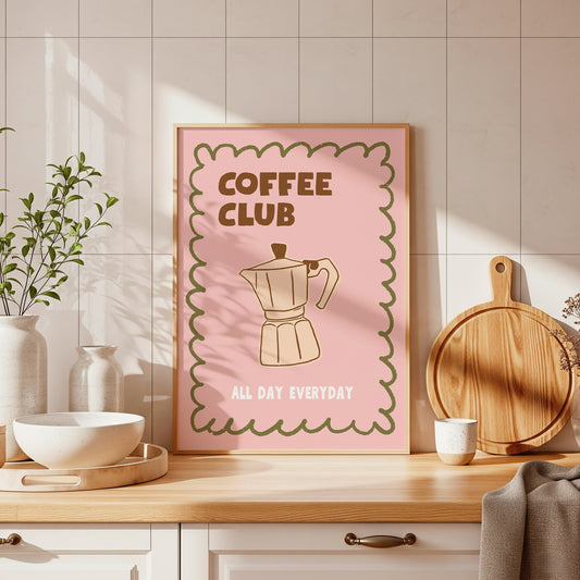 Coffee Club Print