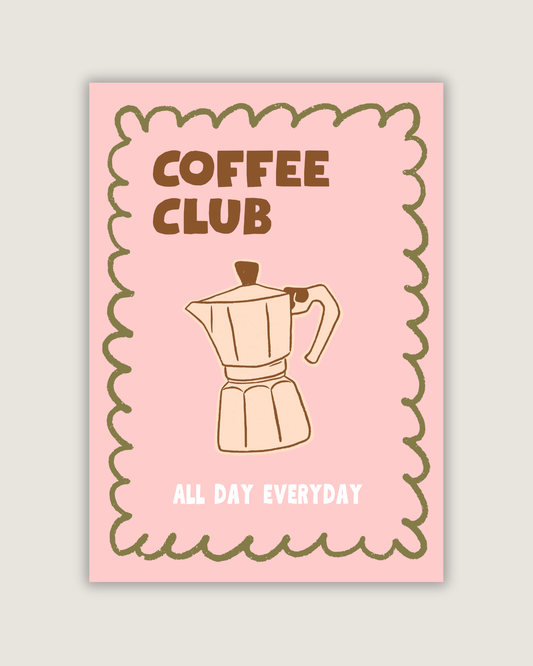 Coffee Club Print