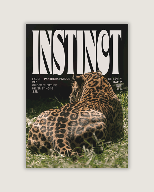Instinct Leopard Poster