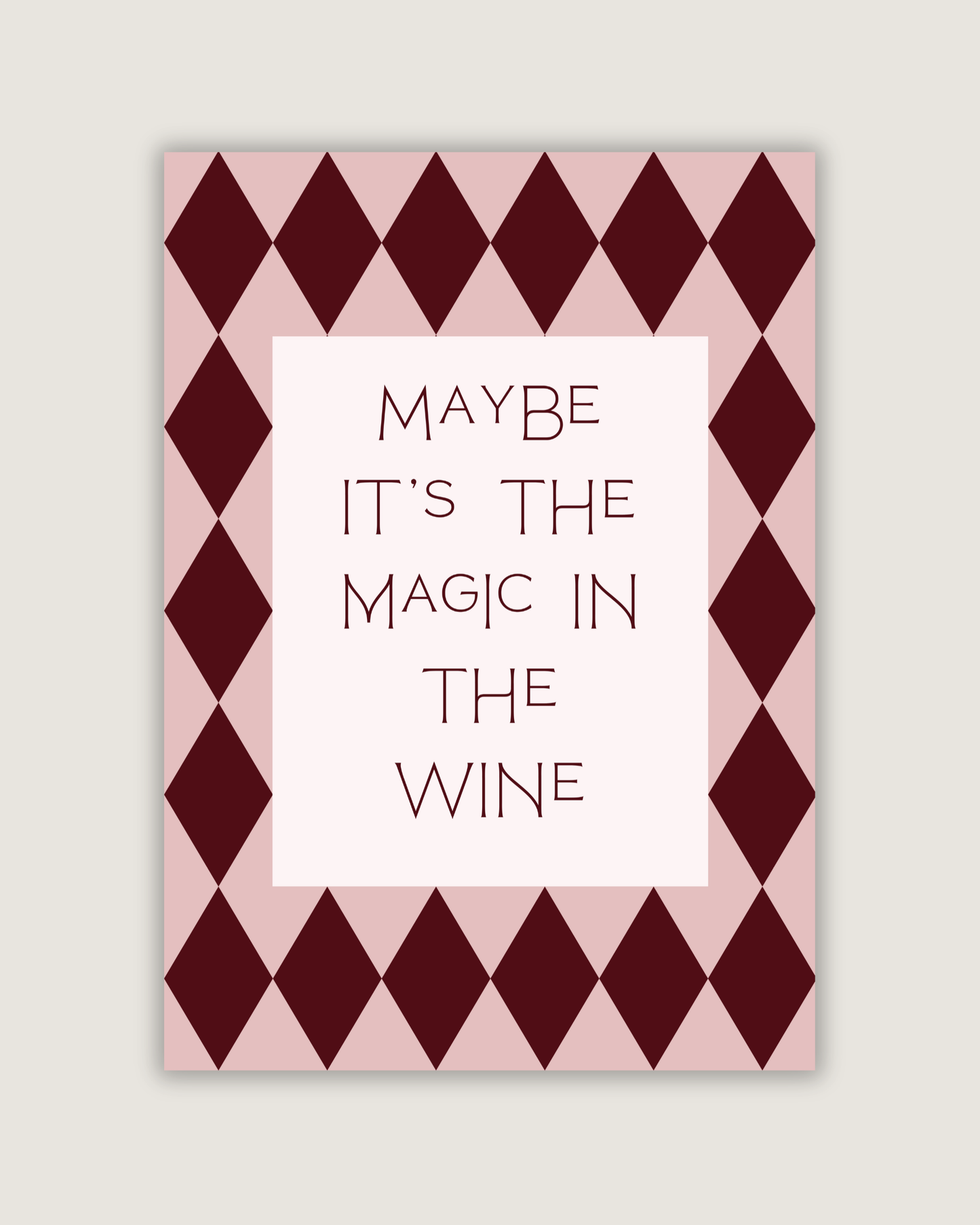 Magic In The Wine Print