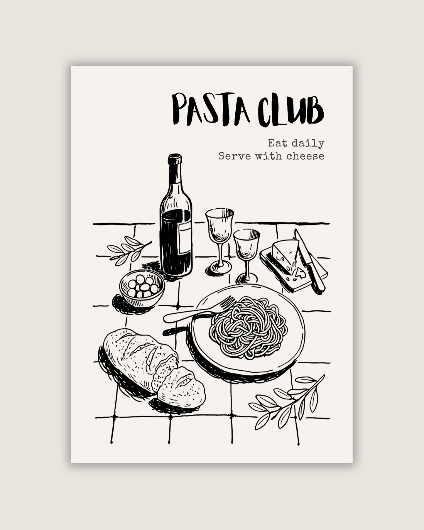 Pasta Club Print