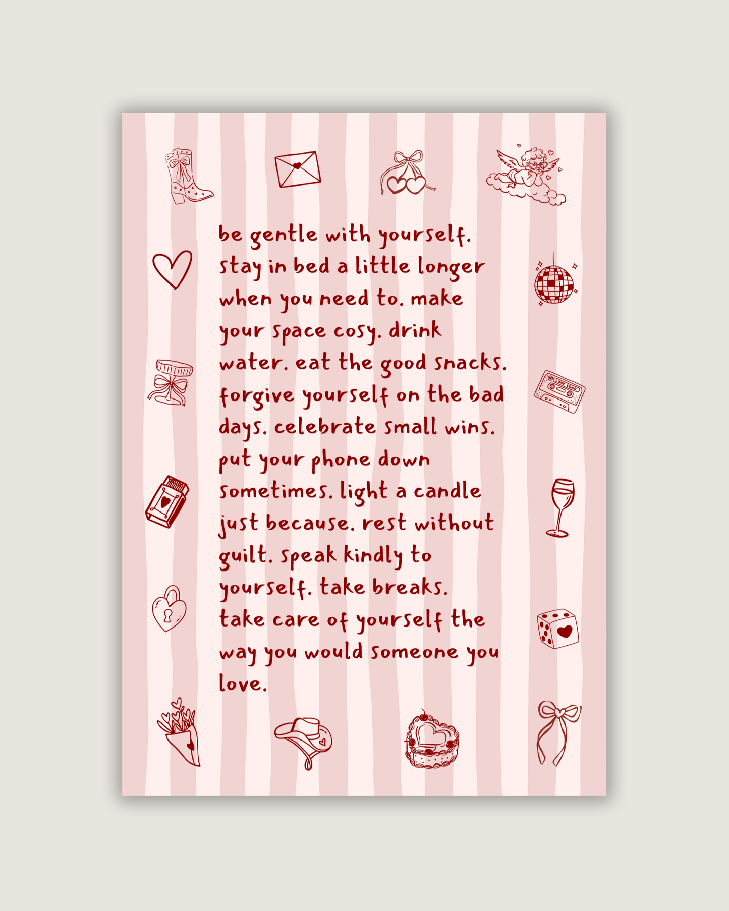 Be Gentle With Yourself Print