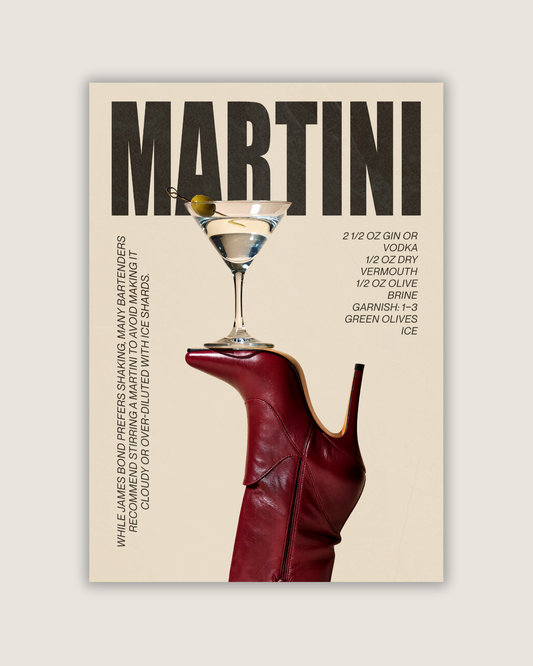 Martini Cocktail Poster