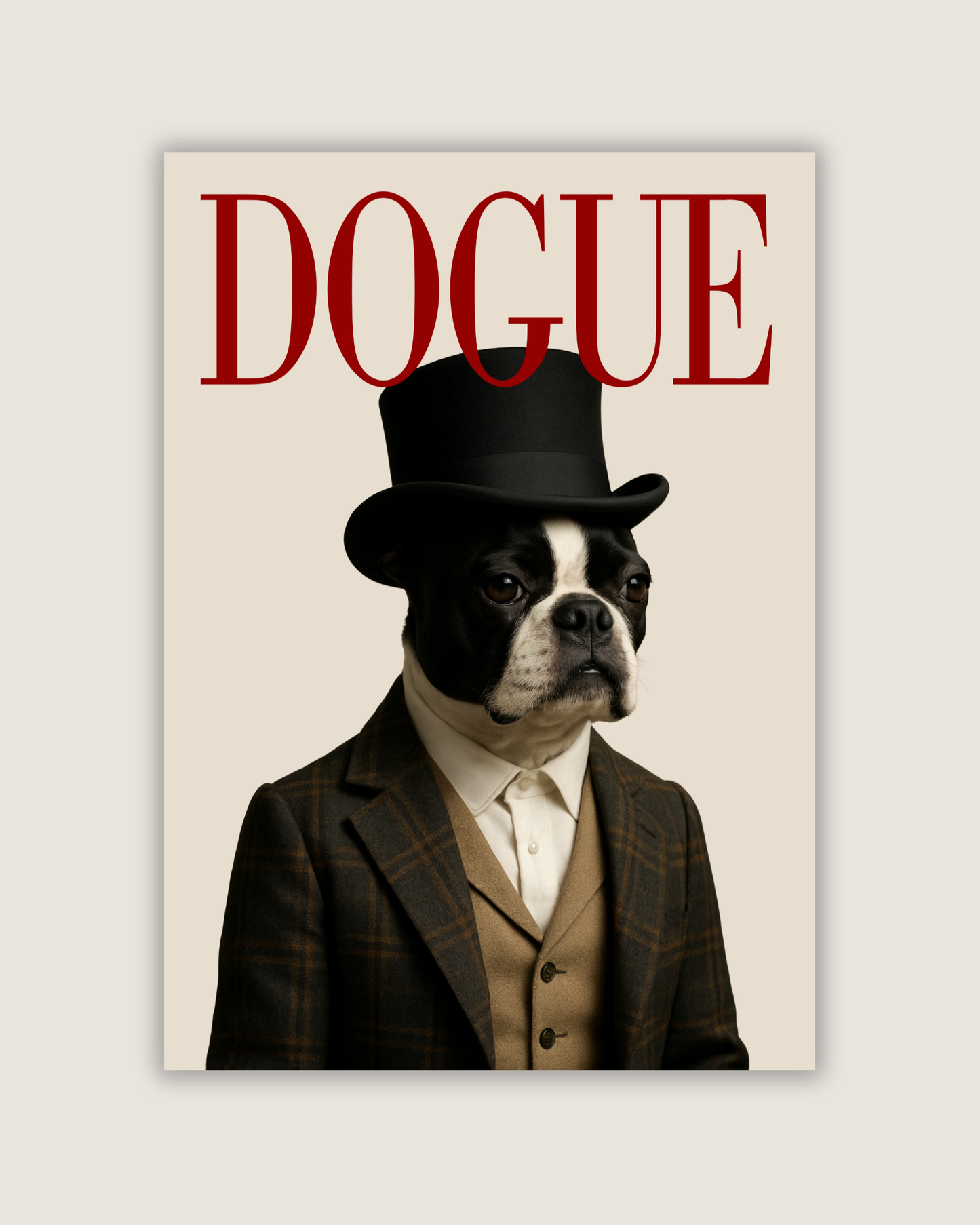 DOGUE Boston Terrier Wall Art