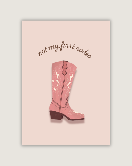 "Not My First Rodeo" Western Print