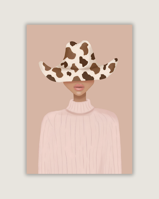 Blush Cowgirl Print