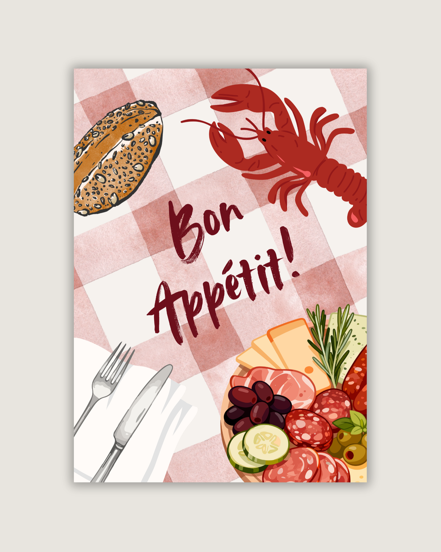 Bon Appétit Wall Art Print