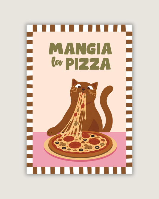 Mangia La Pizza Print