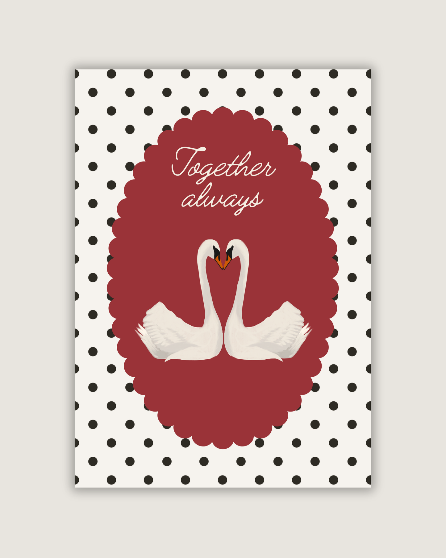 Together Always Swan Print