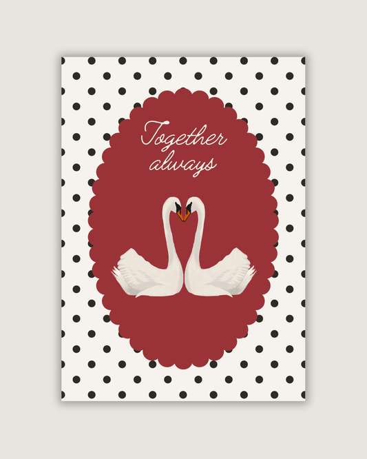 Together Always Swan Print