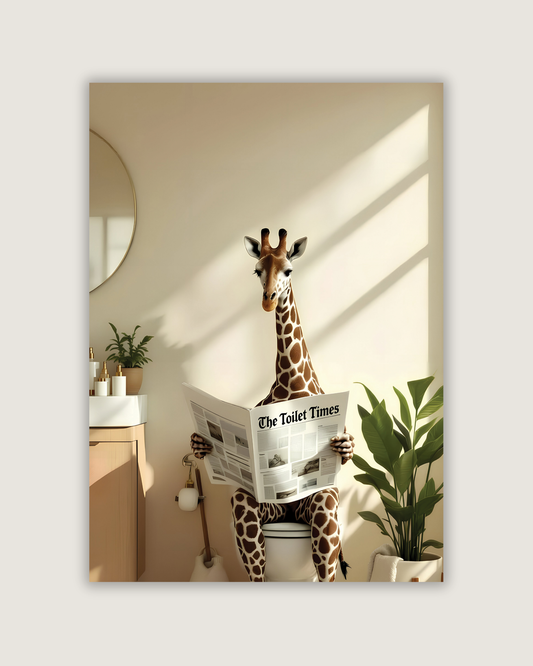 The Toilet Times Giraffe Print