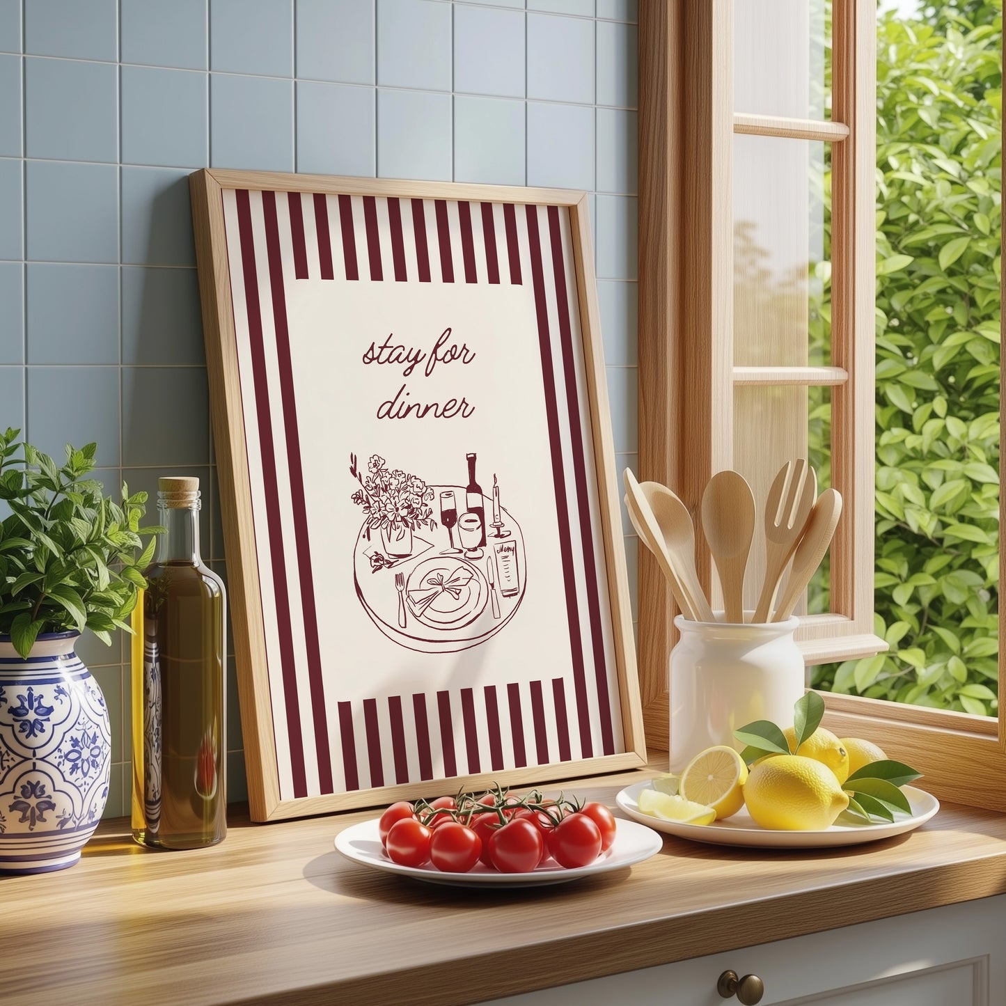 Stay For Dinner Print image 1