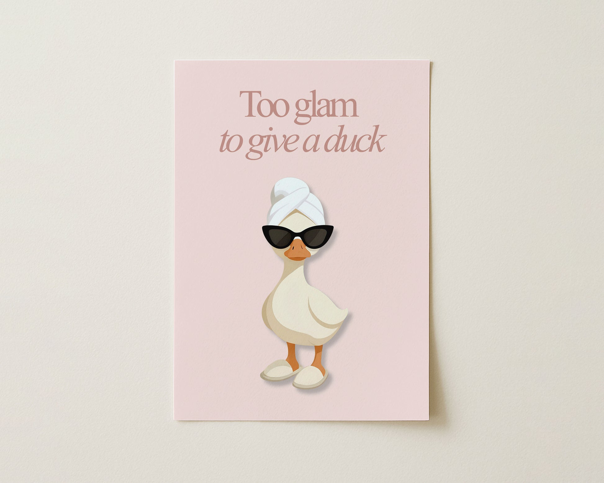 Too Glam to Give a Duck Print image 0