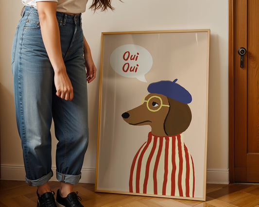Oui Oui Sausage Dog Print image 1