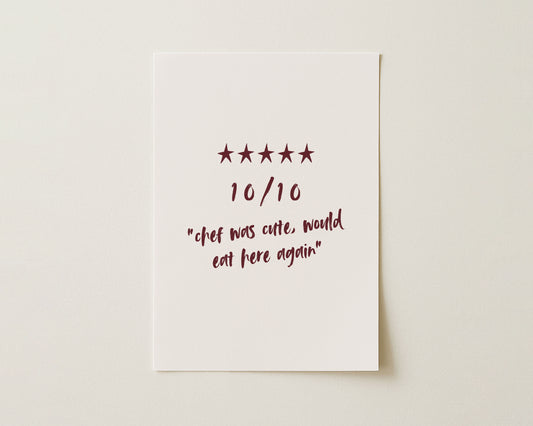 10/10 Chef Kitchen Wall Art image 0