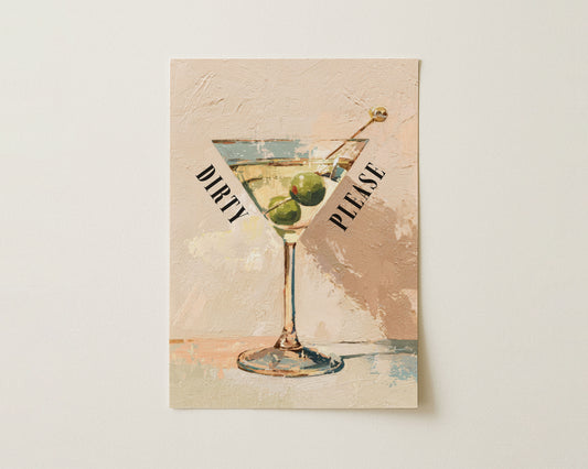 Dirty Please Martini Print image 0