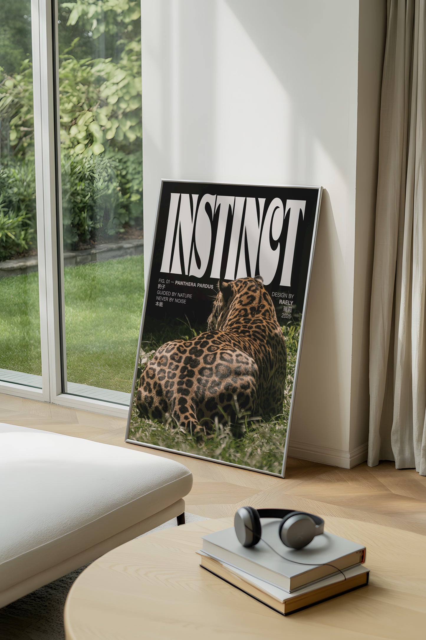 Instinct Leopard Poster